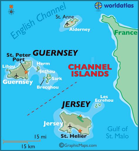 map of channel isles